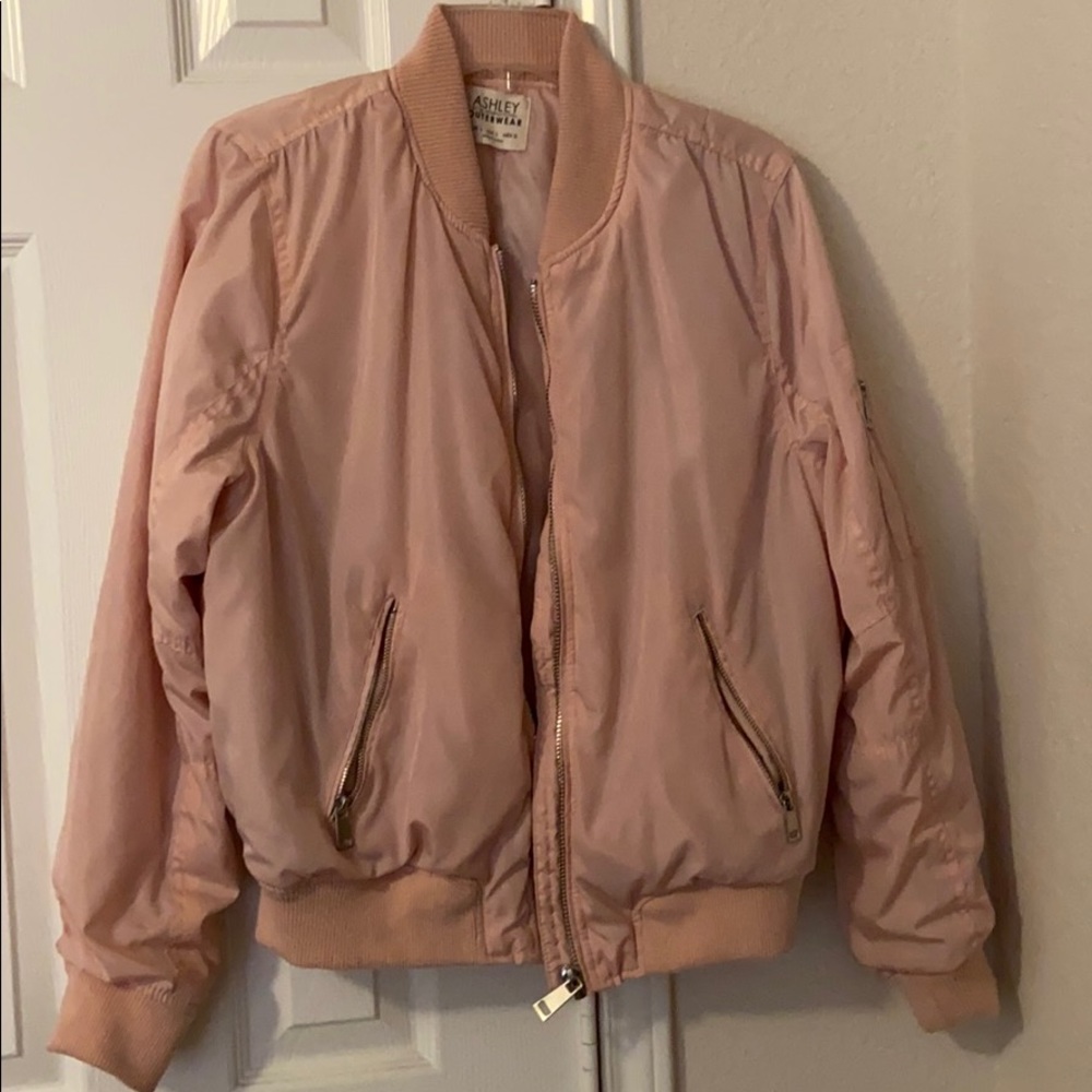 Light pink bomber jacket